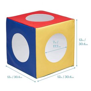 Bloques de Apilamiento Sensoriales Seguros y Certificados, 12x12x12 Pulgadas, de Poliuretano y Cuero PU, Juego de Bloques de Construcción, Juguete Electrónico - Product Image 4