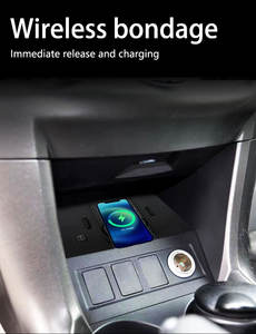 Chargeur sans fil de voiture rapide pour Toyota <span class=keywords><strong>Rav4</strong></span> 2005-2012 Connexion Bluetooth PC Matériel Allume-cigare Type Modèle Accord - Product Image 4