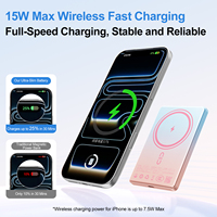 Nuevo Cargador Portátil Inalámbrico Ultrafino de 0.3" y 5000mAh, Batería Magnética Delgada para iPhone 17, 16 Series y Air