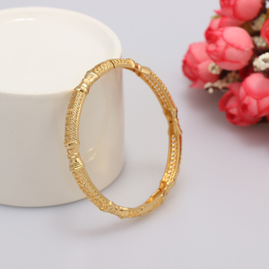 Vàng <span class=keywords><strong>21K</strong></span> Sang Trọng Cho Thấy Vòng Đồng Dubai, Vòng Vàng Mạ Vàng - Product Image 4