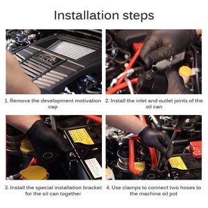 Universal Car Racing baffled nhôm 3-Port bắt dầu có thể Tank Reservoir separator - Product Image 5