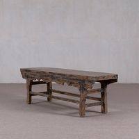 Table d'autel longue en bois massif de style antique, écologique et faite à la main, table de présentation polyvalente pour couloir, chambre et salon de thé