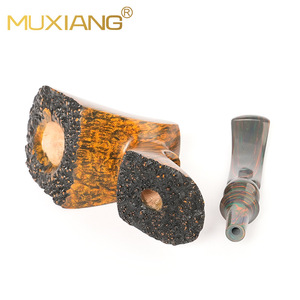 MUXIANG Handmade Briar Wood Smoking Pipe Free Style 3mm Filter Tobacco Pipe For Men - Product Image 4