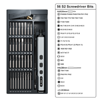 Kit de tournevis électrique 76-en-1 avec embout de perçage HSS de précision, outils de réparation professionnels, vente en gros