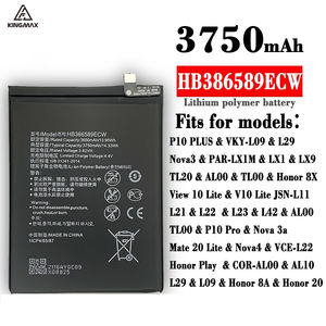 แบตเตอรี่แท้ HB386589ECW สำหรับ Huawei P10 Plus/ Honor 8X/8A/20/L29 /View 10/Honor Play/20 Nova 3/4/3a Mate 20 Lite ความจุ 3750mAh - Product Image 2