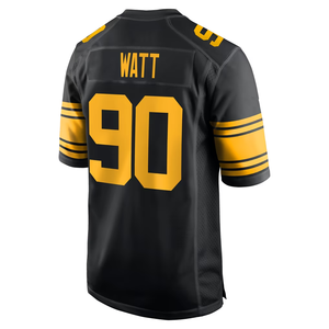 Camisetas de Fútbol Americano de Pittsburgh, Camiseta de Jugador Bordada <span class=keywords><strong>y</strong></span> Cosida # 4 Metcalf # 5 Ramsey # 6 Reinas # 8 Rodgers #   90 vatios - Product Image 5