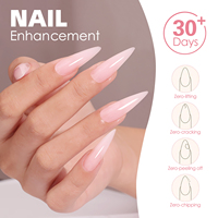 Gel Constructeur HS Custom 8 en 1 Non Collant SANS HEMA Gel Dur UV LED Soak Off pour Extension d'Ongles et Sculpture d'Ongles Naturels