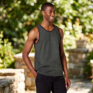 Men's Solid Color Knitted Sleeveless Tank Top O-Neck Breathable Casual Muscle <b>Vest</b> Plus Size - Product Image 1