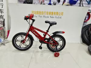 Vélo à pédales pour enfants de 16 pouces, directement de l'usine, pour garçons et filles, avec siège pour poupée et roues d'apprentissage, système de frein à patin, fourche en acier - Product Image 4