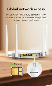Ax300 Wifi 6 4G LTE Home <span class=keywords><strong>Modem</strong></span> Với Khe Cắm Thẻ <span class=keywords><strong>Sim</strong></span> 300Mbps Max LAN Tốc độ Dữ Liệu Và Chức Năng Voip Thế Hệ Mới Router - Product Image 2
