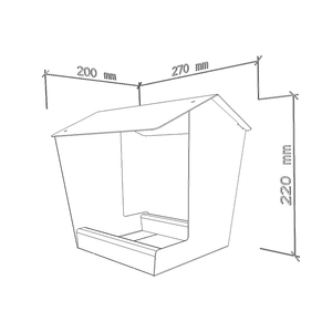 JH-Mech Hangable Bird House Jardín Decoración Abrasión Extraíble Fácil de llenar a prueba de herrumbre Moderno Heavy Duty Metal Bird Feeder - Product Image 3