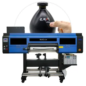 Fully automatic crystal label printing, laminating and rewinding machine 60cm uv dtf printer