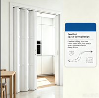 Porte accordéon moderne en PVC, sans perçage, gain de place, étanche, pour cuisine, chambre, cloison coulissante, séparateur de pièce