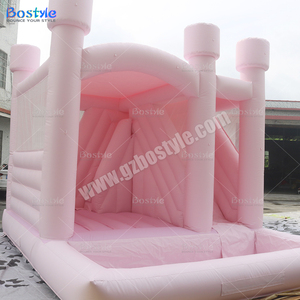 Château gonflable de parc Offre Spéciale Maison gonflable de rebond Videur gonflable rose <span class=keywords><strong>Jexu</strong></span> Gonflable Château sautant Glissière - Product Image 4