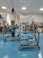 Cuve de mélange en acier inoxydable 50L 100L 500L 1000L 2000L avec homogénéisateur à cisaillement élevé pour savon liquide