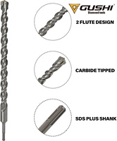 Offre Spéciale 4-52mm tige droite SDS-Plus foret béton pointe croisée marteau foret pour maçonnerie