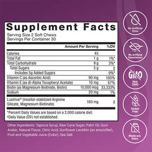 Gomitas de Biotina con Vitaminas para el Crecimiento del Cabello Saludable para Mujeres, Suplemento para la Caída del Cabello para Adultos, Sabor a Frutos Rojos Mixtos - Product Image 3