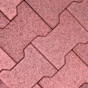 Preferred Premium Dogbone Shape Crumb Rubber Pavers 15-50mm de espesor 200x160mm Tamaño antideslizante Durable Supersafe Flooring - Product Image 6