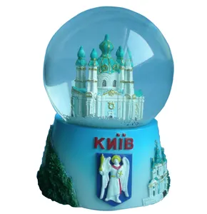 Özelleştirilmiş reçine hatıra ukrayna kar cam küre