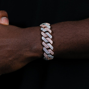 Chaîne de 19 mm de large, chaîne cubaine à maillons épais, chaîne hip-hop, chaîne sertie de diamants, chaîne de collier - Product Image 5