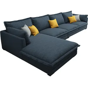 Custom furniture Nordic modern cloth art L sofa set