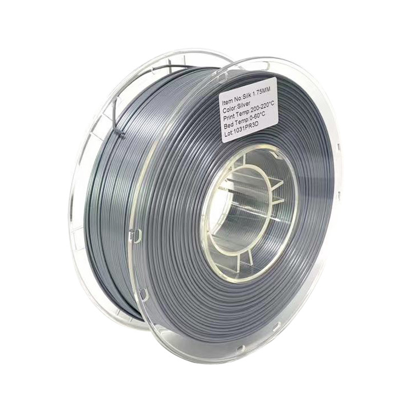 Soie PLA Argent - Poids net 1kg/rouleau