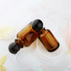 50 мл 100 мл темно-Янтарный стеклянный флакон для духов с круглой деревянной крышкой и коробкой - Product Image 6