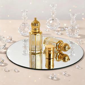 Wholesale Arabic Luxury Gold Roll on Glass <strong>Perfume</strong> Bottle 3ml 6ml 12ml for Oud <strong>Attar</strong> Fragrance Essential Oil - Product Image 2
