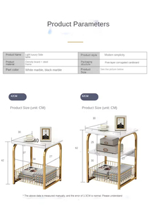 Hot Sales Living Room Bedroom Office Stable Metal Frame 3 Tiers Nightstand Industrial Retro <strong>Storage</strong> Shelf <strong>End</strong> <strong>Table</strong> Side <strong>Table</strong> - Product Image 5