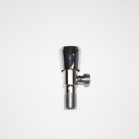 Robinet d'arrêt d'angle en acier inoxydable efficace, raccord de robinet de salle de bain, filetage mâle, robinet d'eau