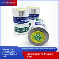 Film de masquage en aluminium pour peinture murale extérieure, film acrylique thermofusible PE écologique, imitation pierre, résistant, simple face