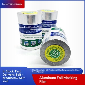 Film <span class=keywords><strong>de</strong></span> masquage en aluminium pour peinture murale extérieure, adhésif acrylique PE écologique, peinture imitation <span class=keywords><strong>pierre</strong></span>, film protecteur résistant - Product Image 2