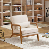 Fauteuil inclinable moderne pliable Accent Home Furniture Factory Direct en bois et cuir pour salon, chambre et appartement