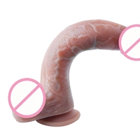 Dildo réaliste en silicone surdimensionné de 11 pouces, noir, sûr pour le corps, doux, aspect peau réaliste, avec ventouse, pour hommes et femmes, usage quotidien