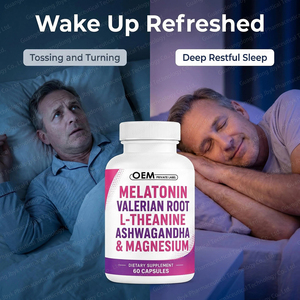 Marque privée OEM Capsules de sommeil tout en 1 mélatonine Mélatonine Ashwagandha Supplément de magnésium Mélatonine pure Tablette de poudre de <span class=keywords><strong>3</strong></span> <span class=keywords><strong>mg</strong></span> - Product Image 4