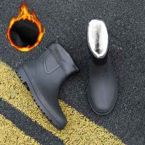 TAIN13รองเท้าบูทกันฝนขนแกะ3สีแบบถอดได้สำหรับผู้ชาย4ฤดู - Product Image 1