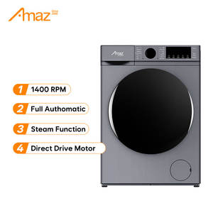 Lavadoras de carga frontal de 10KG de alta calidad, máquina de 110V, Lavadoras inteligentes completamente automáticas - Product Image 1