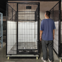 Hot Sale Metal Square Tube Hunde kiste-Hochleistungs-Eisen-Stahl-Zwinger für große Hunde