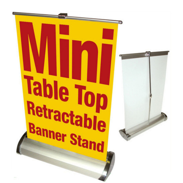A3 A4 Desk Economical Roll up Display Rollup Advertising Banner Stand Retractable Portable Indoor Banner