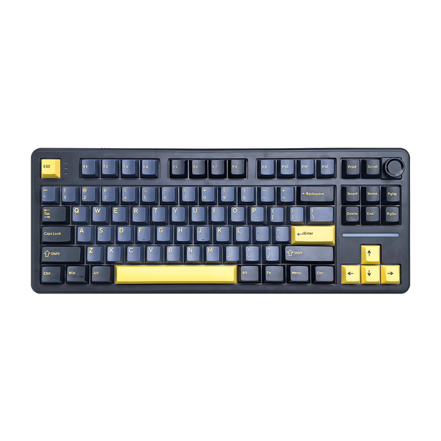 [Custom Brand Keyboard] MT870 Mechanical Keyboard with Knob TKL Keyboard OEM/ODM Custom Keycaps/engraved Logo/Package