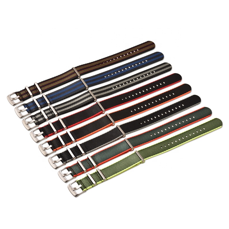 New 20mm 22mm Replacement Watchstrap Watch Bracelet Strap Woven Nylon Watch Band