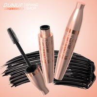 Mascara waterproof longue tenue 24h, effet volume et courbure intense, sans grumeaux, capture les cils fins, brosse élastomère pour une application plus facile
