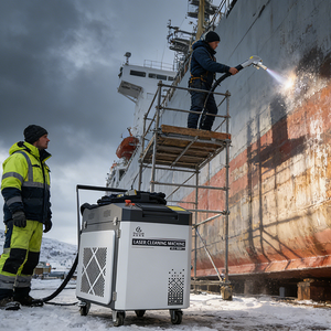 เครื่องทำความสะอาดด้วยเลเซอร์ไฟเบอร์ต่อเนื่อง 3000W |   กำจัดสนิมสีรถยนต์บนเรือ |   ระบบระบายความร้อนด้วยน้ำ |   ผู้จัดจำหน่ายที่ได้รับการรับรองมาตรฐาน CE RoHS - Product Image 1