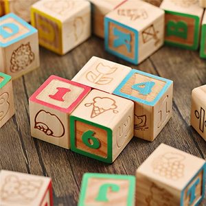 50PCS Toddlers Wooden ABC <strong>Blocks</strong> 2-4 Years &amp; <strong>5</strong>-7 Years Baby Alphabet Letters <strong>Counting</strong> Building <strong>Block</strong> Set for <strong>Stacking</strong> &amp; Building - Product Image 5