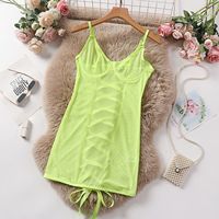 ODM & OEM body à lacets nuisette robe de nuit découpe cravate dos nu robe femmes voir à travers la lingerie sexy