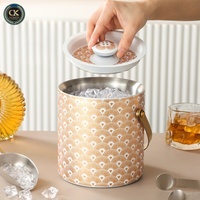 Seau à glace en acier inoxydable de haute qualité, épaissi, isolant contre le froid, pour les fêtes, les bars, l'extérieur