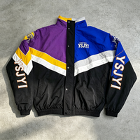 Veste coupe-vent légère personnalisée OEM pour streetwear, veste d'hiver zippée, veste d'hiver pour homme, fournisseur de vêtements de streetwear pour l'extérieur