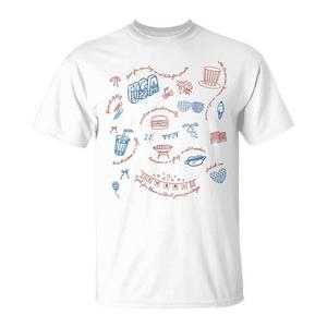 Camiseta con diseño del 4 de julio y mensaje subtil, diseño de temática americana en rojo, blanco y azul - Product Image 1