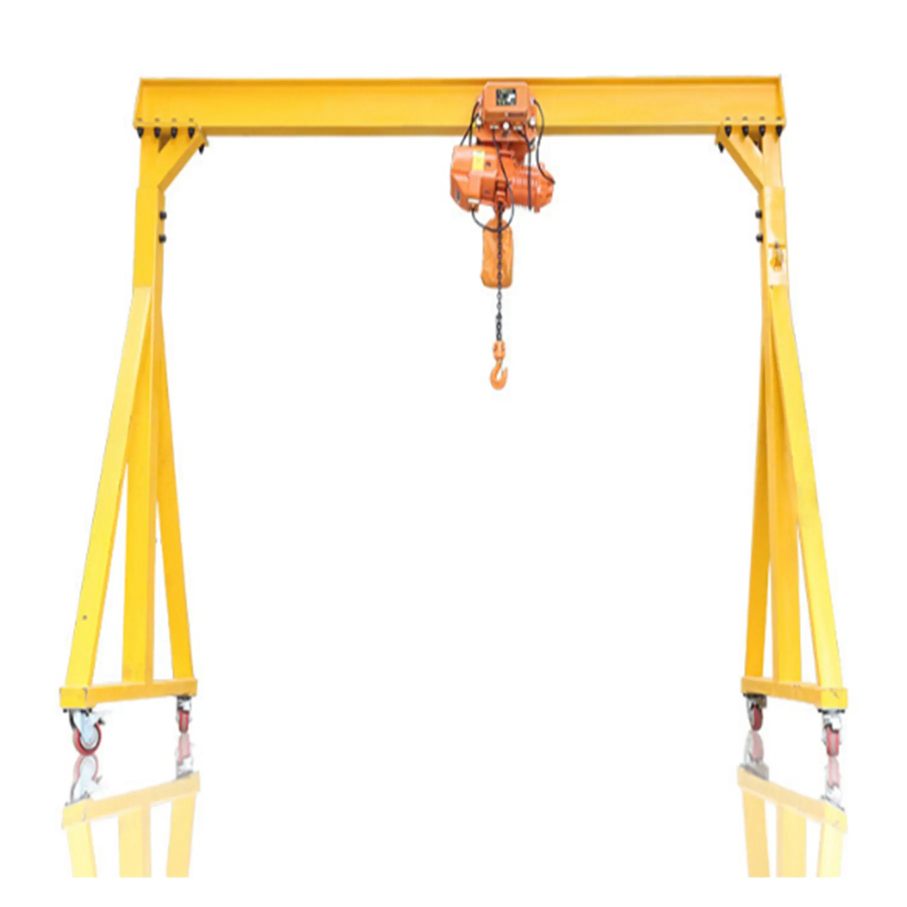 Kustom 1 2 3 5 10 15 20 ton portal bengkel gantry crane / 5000kg mini listrik kecil mobile hoist gantry crane