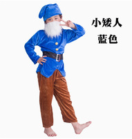 Nouvelle tenue de performance pour enfants Les Sept Nains, costume de carnaval, vêtements de cosplay, tenue de spectacle de théâtre Princesse et Nain pour enfants